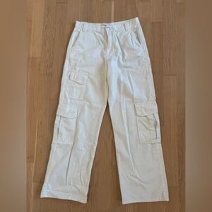 Zara Men's Light Beige Cargo Pants